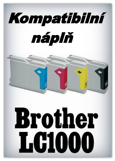 Náplnì do tiskáren Brother LC1000 (kompatibilní)