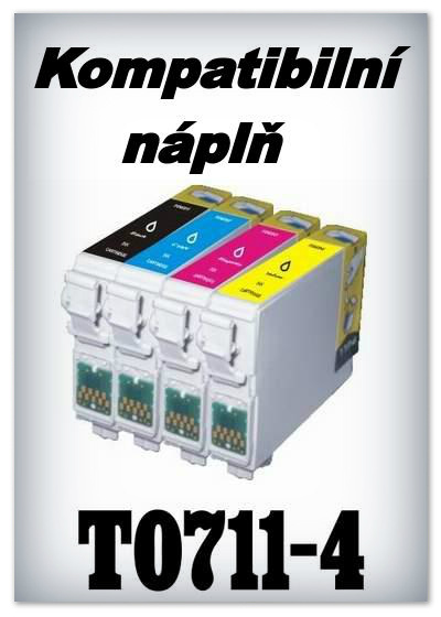 Npln do tiskren Epson T0711, T0712, T0713, T0714 (kompatibiln)