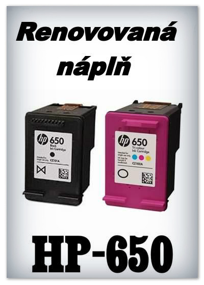 Npln do tiskren HP-650 XL (renovovan)