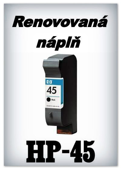 SuperNakup - Náplň do tiskárny HP-45 - black - renovovaná