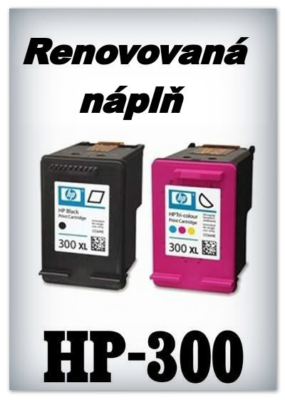 Npln do tiskren HP-300 XL - black a HP-300 XL - color (renovovan)