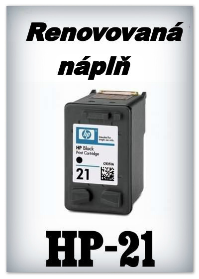 SuperNakup - Náplň do tiskárny HP-21 XL - black - renovovaná