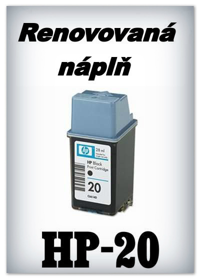 SuperNakup - Náplň do tiskárny HP-20 - black - renovovaná