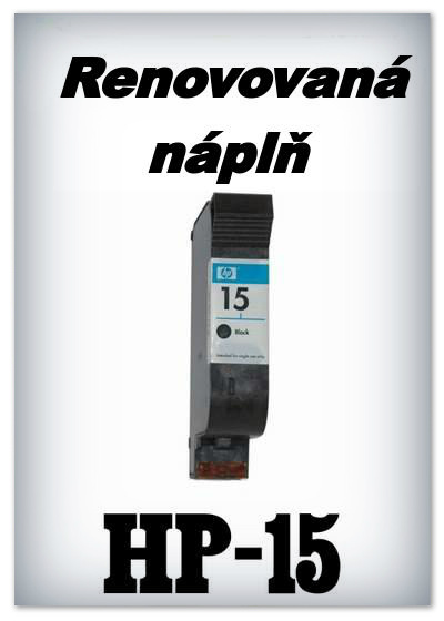 SuperNakup - Náplň do tiskárny HP-15 XL - black - renovovaná