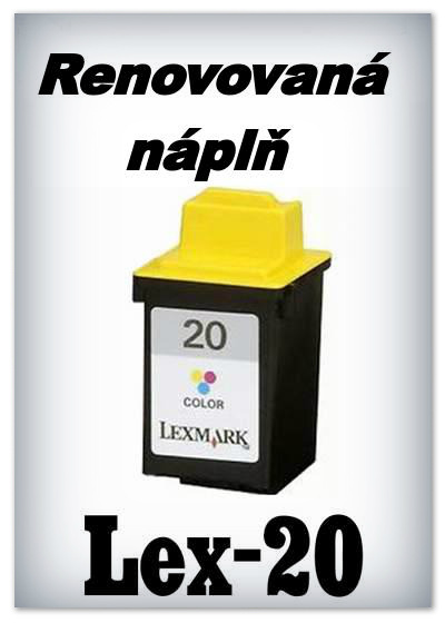 SuperNakup - Náplně do tiskáren - Lexmark 20 - color - SADA 3 náplní - renovované