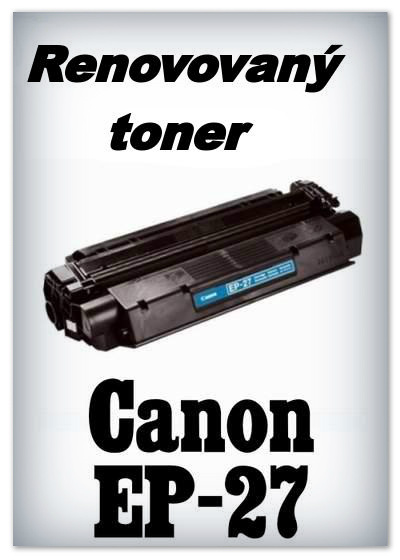 Fotografie Canon originální toner EP27, black, 2500str., 8489A002, Canon LBP-3200, MF-3110, 5630, 5650 CANON