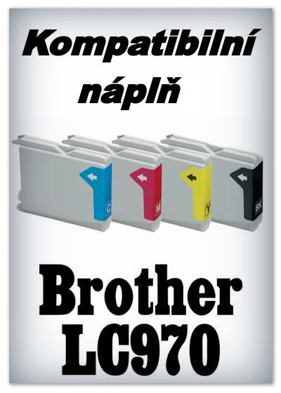 InkPower - Náplně do tiskáren Brother LC970 - SADA 4 náplní - kompatibilní