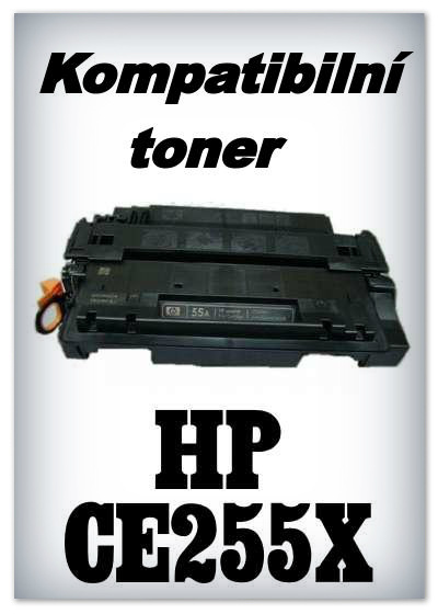 Kompatibilní toner HP CE255X - black