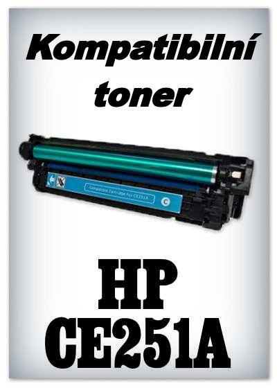 Kompatibilní toner HP CE251A - cyan