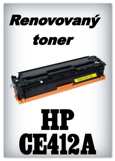 Renovovaný toner HP CE412A - yellow