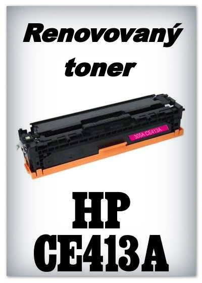 Renovovaný toner HP CE413A - magenta