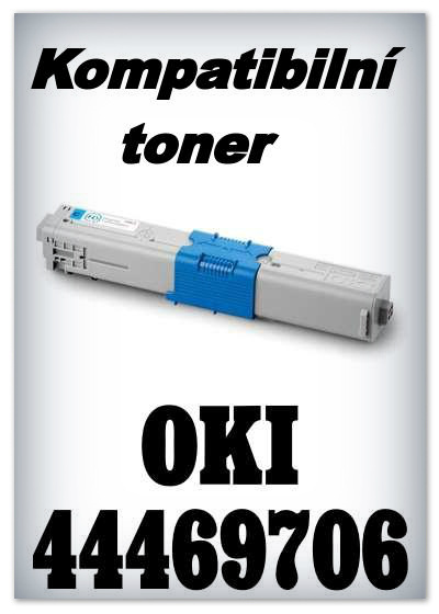 Kompatibilní toner OKI 44469706 - cyan