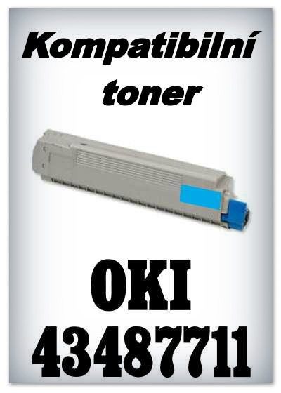 Kompatibilní toner OKI 43487711 - cyan