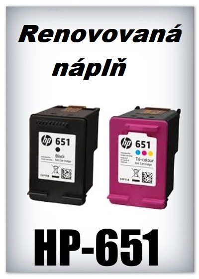 Npln do tiskren HP-651 XL (renovovan)