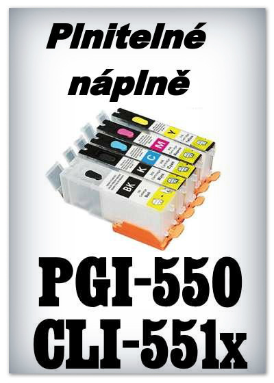 Plniteln npln Canon CLI-551 a PGI-550